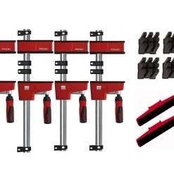 Bessey Serre-joint KREV100TN Presse à Grande Surface De Serrage Offre Pack KREV 100 + Accessoires -Outils de serrage Soldes krev100tn presse a grande surface de serrage offre pack krev 100 accessoires 4